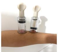 YILUQIFLY Blanc Tétine Sucker Tétine pour femme Extra forte Set de paires Tétine transparente 2 pièces Tétine pour adulte Jouets sexuels (Diamètre intérieur 2.5CM)