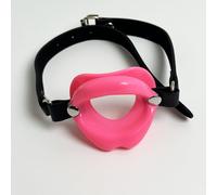 YILUQIFLY Bouche de Lip Gag O-Shaped Bouche Plug Restraint Bondage Fétiche BDSM Réglable Forcée Bouche Ouverte Silicone Bondage Flirter Sextoys Bâillon à Balle Réglable (Rose)