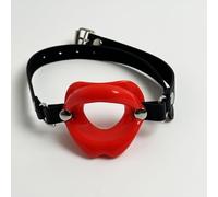YILUQIFLY Bouche de Lip Gag O-Shaped Bouche Plug Restraint Bondage Fétiche BDSM Réglable Forcée Bouche Ouverte Silicone Bondage Flirter Sextoys Bâillon à Balle Réglable (Rouge)