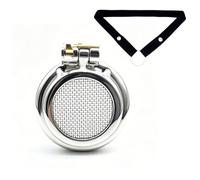 YILUQIFLY Cage de Chasteté en Acier Inoxydable pour Homme, Design Plat à Filet avec Sangle Anti-Chute, 2 Clés, Plusieurs Tailles 40/45/50mm Chastity Cage Flat Sissy (40MM)