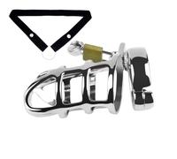 YILUQIFLY Cage de Chasteté Métal Homme pour Pénis Chastity Cage Masculine pour l'Exercice du Pénis Masculin SM Entraînement du pénis Jouets Sexuels pour Adultes (Grille, 45mm)