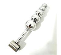 YILUQIFLY Ceinture de chasteté extrême pour hommes cage de chasteté pénis métal taille et entrejambe perforés Sans trou pour les déchets Double jouet sexuel adulte SM (Cinq balles)