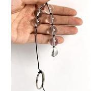 YILUQIFLY Multi Ball Vaginal Plug en verre Plug anal pour le sexe anal Jouet d'entraînement anal en verre Perle anale Masseur prostatique avec anneau pour le sexe masculin et féminin Jouets (S)