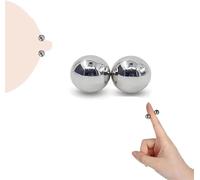 YILUQIFLY Pas de piercing Pinces à tétons magnétiques Stimulateur débutant à seins Boules magnétiques Pinces à tétons seins Femmes Cadeau pour homme Flirt érotique Jeux SM (1 paire)