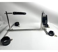 YILUQIFLY Set de Bondage BDSM Extreme Barre d'écartement acier inoxydable entraves mains/pieds/cou menottes collier gode Jouets érotiques pour couples Slave Fetish Restraints