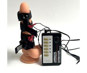 YILUQIFLY SM Electrochoc Pulse Stimulateur de pénis Multimode réglable Jouet interactif pour adultes Stimulation électrique du pénis Anneau testiculaire Fétiche Jouet sexuel
