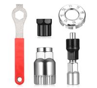 YiLUXmyyxgs 5 Pcs Extracteur de Manivelle et Outil de Pédalier Vélo, Outil Réparation de Vélo Démonte Pédalier VTT avec Clé de 16 mm, Demonte Pedalier Velos pour Démontage Manivelles de Vélos