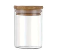 YILWPV 12 pièces/ensemble bocaux de stockage en verre alimentaires transparents portables for thé grains café sucre fruits secs bonbons biscuits épices articles cuisine Pour Fruits Secs