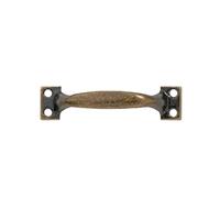 YILWPV 2pcs meubles en fer tirer avec forme d'arc noir argent bouton de porte grange tiroirs poignée armoire d'armoire garages hangars matériel(Bronze-5 inch)
