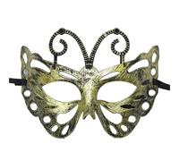 YILWPV Masque de mascarade Vintage Prince, demi-masque en cuivre Antique, masques couronne rétro, décoration fête for femmes, 4 pièces Pour Masquerades(Gold style 6)