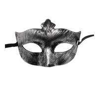 YILWPV Masque de mascarade Vintage Prince, demi-masque en cuivre Antique, masques couronne rétro, décoration fête for femmes, 4 pièces Pour Masquerades(Silver style 2)
