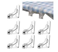 YILWPV Pinces de Couverture Table Multifonctions, 20 pièces, Pinces for Nappe Mariage, Pince à Tissu, Support Transparent antidérapant(Transparent)
