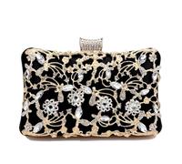 YILWPV Pochette de jour for femmes, Style ajouré, sacs soirée en diamants, couleurs mélangées, à main mariée mariage avec chaîne Pour Femme(Color 3)