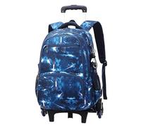 YILWPV Sac à dos roulettes for l'école, sacs for étudiants, for, sac for filles et garçons Pour Adolescents(Blue)