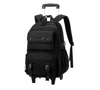 YILWPV Sacs à dos roulettes for garçons, bagages for enfants, sac for l'école, sacs for Pour Adolescents(Black)