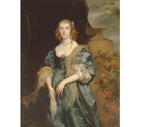 YIMACBJXX Célèbre Affiches Imprimées Tecoration Murale Anne Carr comtesse de Bedford par Anthony Van Dyck Moderne Art Mural Pour la Décoration de la Chambre à Coucher 60x90cm