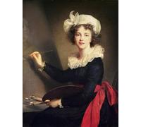 YIMACBJXX Célèbre Affiches Imprimées Tecoration Murale Autoportrait par Elisabeth Louise Vigée Lebrun Moderne Art Mural Pour la Décoration de la Chambre à Coucher 60x90cm
