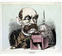 YIMACBJXX Célèbre Affiches Imprimées Tecoration Murale Comte Otto Eduard Leopold Von Bismarck par Andre Gill Moderne Art Mural Pour la Décoration de la Chambre à Coucher 60x90cm
