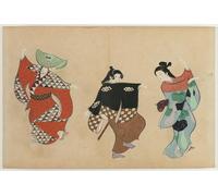 YIMACBJXX Célèbre Affiches Imprimées Tecoration Murale Danse des fleurs des cent mondes par Kamisaka Sekka Moderne Art Mural Pour la Décoration de la Chambre à Coucher 60x90cm