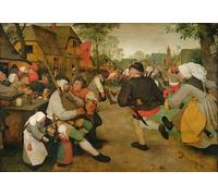 YIMACBJXX Célèbre Affiches Imprimées Tecoration Murale Danse paysanne de Pieter Bruegel l'Ancien Moderne Art Mural Pour la Décoration de la Chambre à Coucher 60x90cm