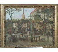 YIMACBJXX Célèbre Affiches Imprimées Tecoration Murale Jardins d'agrément à Montmartre de Vincent Van Gogh Moderne Art Mural Pour la Décoration de la Chambre à Coucher 60x90cm