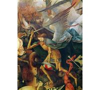 YIMACBJXX Célèbre Affiches Imprimées Tecoration Murale la chute des anges rebelles Détail de l'ange du milieu par Pieter Bruegel l'Ancien Pour la Décoration de la Chambre à Coucher 60x90cm