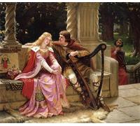 YIMACBJXX Célèbre Affiches Imprimées Tecoration Murale la fin de la chanson par Edmund Blair Leighton Moderne Art Mural Pour la Décoration de la Chambre à Coucher 60x90cm
