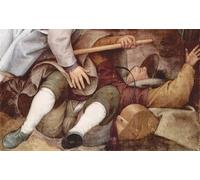 YIMACBJXX Célèbre Affiches Imprimées Tecoration Murale la parabole des aveugles de Pieter Bruegel l'Ancien Moderne Art Mural Pour la Décoration de la Chambre à Coucher 60x90cm