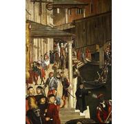 YIMACBJXX Célèbre Affiches Imprimées Tecoration Murale le Miracle de la Sainte Croix au pont du Rialto par Vittore Carpaccio Moderne Art Mural Pour la Décoration de la Chambre à Coucher 60x90cm
