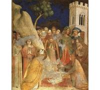 YIMACBJXX Célèbre Affiches Imprimées Tecoration Murale le miracle de l'enfant ressuscité de Simone Martini Moderne Art Mural Pour la Décoration de la Chambre à Coucher 60x90cm