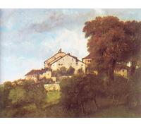 YIMACBJXX Célèbre Affiches Imprimées Tecoration Murale les du Chateau D'ornans de Gustave Courbet Moderne Art Mural Pour la Décoration de la Chambre à Coucher 60x90cm