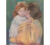 YIMACBJXX Célèbre Affiches Imprimées Tecoration Murale Mère et enfant par Mary Cassatt Moderne Art Mural Pour la Décoration de la Chambre à Coucher 60x90cm