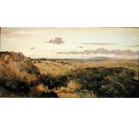 YIMACBJXX Célèbre Affiches Imprimées Tecoration Murale Paysage de montagne par Jean Baptiste Camille Corot Moderne Art Mural Pour la Décoration de la Chambre à Coucher 60x90cm