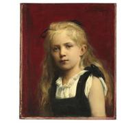YIMACBJXX Célèbre Affiches Imprimées Tecoration Murale Portrait d'une jeune fille par Carolus-duran Moderne Art Mural Pour la Décoration de la Chambre à Coucher 60x90cm