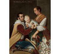 YIMACBJXX Célèbre Art Mural Toile Tableaux Déco Muraux Fille albinos d'espagnol et mauresque par Miguel Cabrera Abstait Peinture Pour la Décoration de Bureau 60x90cm