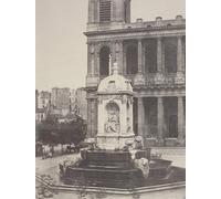 YIMACBJXX Célèbre Art Mural Toile Tableaux Déco Muraux Fontaine à St Sulpice de Charles Marville Abstait Peinture Pour la Décoration de Bureau 60x90cm