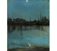 YIMACBJXX Célèbre Art Mural Toile Tableaux Déco Muraux Il Tamigi Da Chelsea Théodore Casimir Roussel Abstait Peinture Pour la Décoration de Bureau 60x90cm