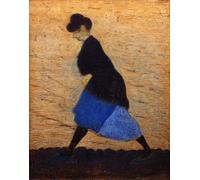 YIMACBJXX Célèbre Art Mural Toile Tableaux Déco Muraux la femme du pêcheur de Leon Spilliaert Abstait Peinture Pour la Décoration de Bureau 60x90cm