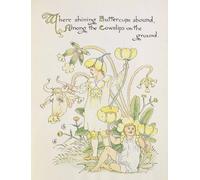 YIMACBJXX Célèbre Art Mural Toile Tableaux Déco Muraux la renoncule et la primevère du festin de la flore par Walter Crane Abstait Peinture Pour la Décoration de Bureau 60x90cm
