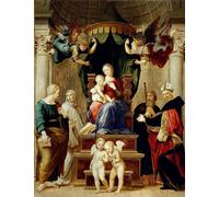 YIMACBJXX Célèbre Art Mural Toile Tableaux Déco Muraux Lady Del Baldacchino de Raphaël Abstait Peinture Pour la Décoration de Bureau 60x90cm