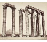 YIMACBJXX Célèbre Art Mural Toile Tableaux Déco Muraux l'Olympeion ou Temple de Zeus Olympien sur l'Acropole d'Athènes par Félix Bonfils Abstait Peinture Pour la Décoration de Bureau 60x90cm
