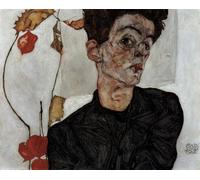 YIMACBJXX Célèbre Art Mural Toile Tableaux Déco Muraux Photo par Egon Schiele Abstait Peinture Pour la Décoration de Bureau 60x90cm