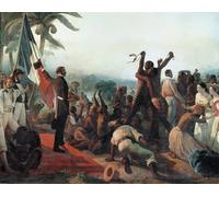 YIMACBJXX Célèbre Art Mural Toile Tableaux Déco Muraux Proclamation de l'abolition de dans les colonies françaises en avril par François Auguste Biard Pour la Décoration de Bureau 60x90cm