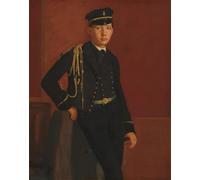 YIMACBJXX Célèbre Impressions sur Toile Image D'illustration Achille De Gas en uniforme de cadet par Edgar Degas Art Mural Classique Pour la Décoration Murale 60x90cm