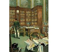 YIMACBJXX Célèbre Impressions sur Toile Image D'illustration Cabinet de travail de Napoléon Ier Bonaparte au premier étage du Palais des Tuileries Art Mural Classique Pour la Décoration Murale 60x90cm