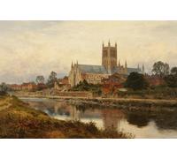 YIMACBJXX Célèbre Impressions sur Toile Image D'illustration Cathédrale de par Benjamin Williams Leader Art Mural Classique Pour la Décoration Murale 60x90cm