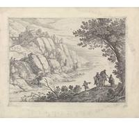 YIMACBJXX Célèbre Impressions sur Toile Image D'illustration Cavaliers et mendiants dans un paysage de Willem Van Nieulandt Art Mural Classique Pour la Décoration Murale 60x90cm
