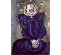 YIMACBJXX Célèbre Impressions sur Toile Image D'illustration Femme en adresse par Chaim Soutine Art Mural Classique Pour la Décoration Murale 60x90cm