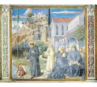 YIMACBJXX Célèbre Impressions sur Toile Image D'illustration Histoires de saint Augustin de Benozzo Di Lese Di Sandro Gozzoli Art Mural Classique Pour la Décoration Murale 60x90cm