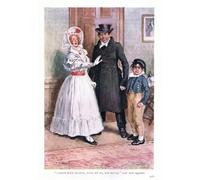 YIMACBJXX Célèbre Impressions sur Toile Image D'illustration Je quitte une telle société avec mon père par Charles Edmund Brock Art Mural Classique Pour la Décoration Murale 60x90cm